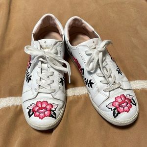 Kate spade embroidered sneakers